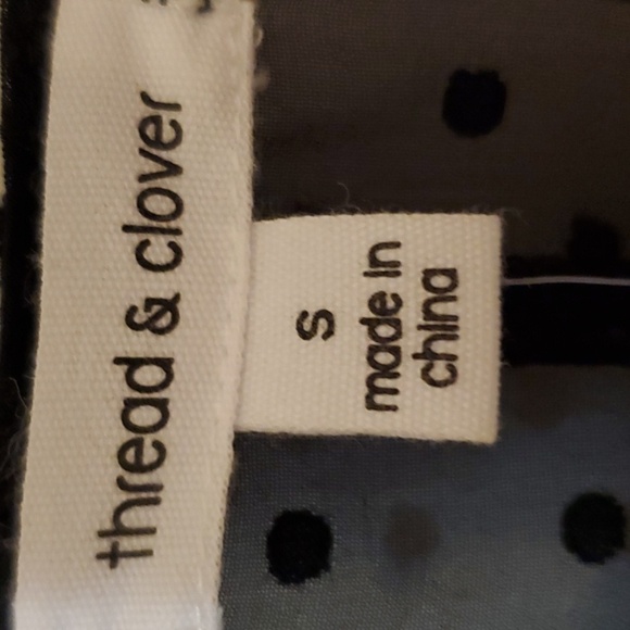 Thread & Clover black polka dot sheer cover up. Size Small NWT - Picture 4 of 12